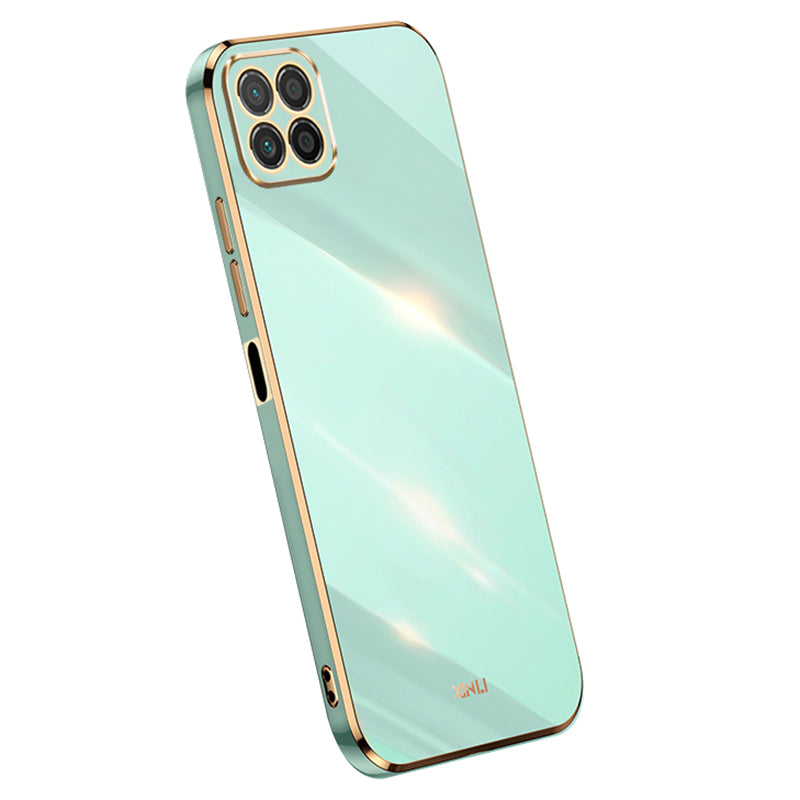XINLI For Honor X8 5G Case TPU Protection Phone Cover Electroplating Gold Edge XINLI For Honor X8 5G Case TPU Protection Phone Cover Electroplating Gold Edge